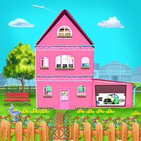 Build Clean Fix Princess House -Fun Game for Girls