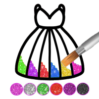 Download APK Glitter dress coloring and drawing book for Kids Latest Version